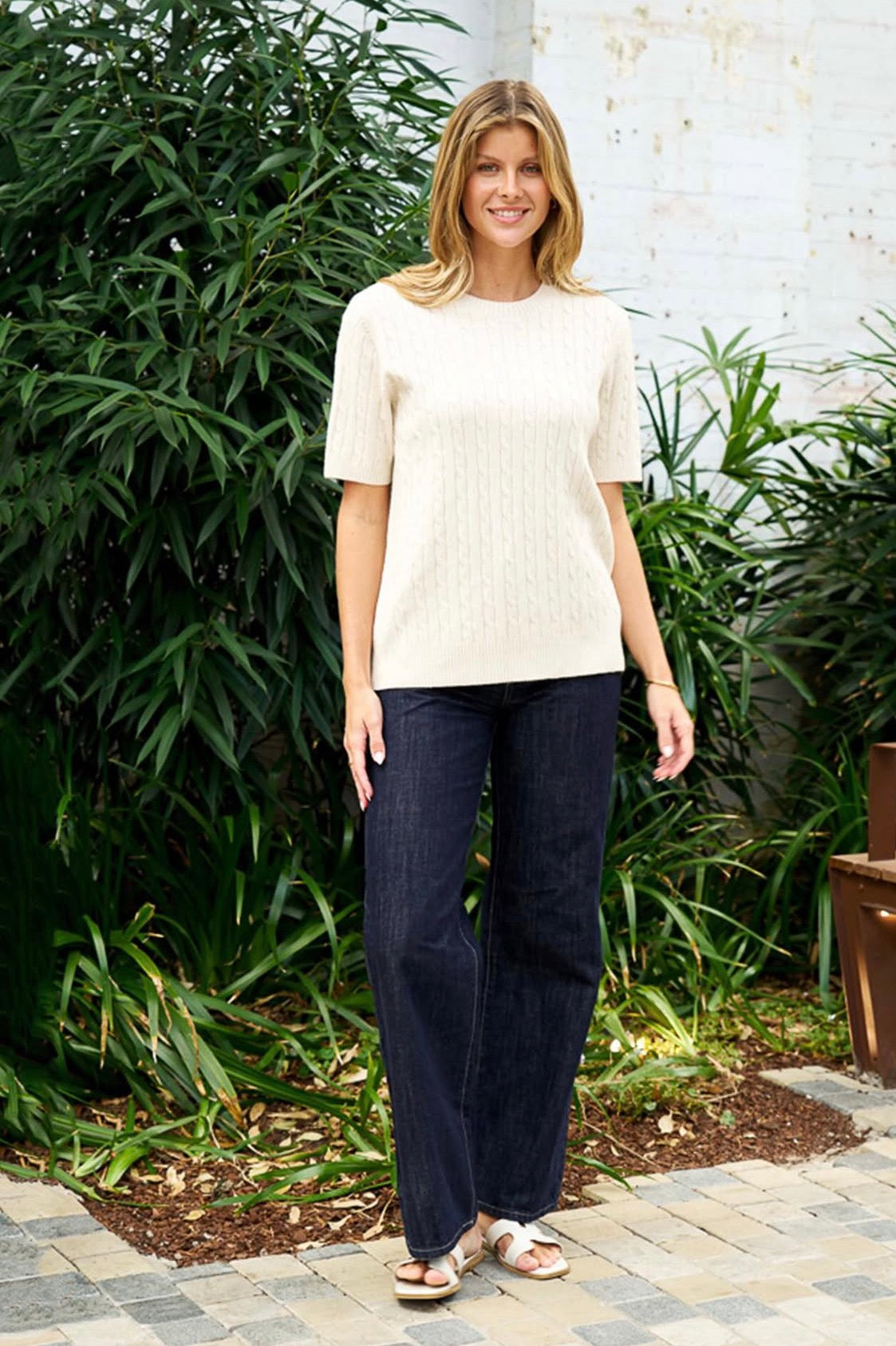 BOHO AUSTRALIA / RHODRI KNIT TOP / NATURAL/ BK26464004