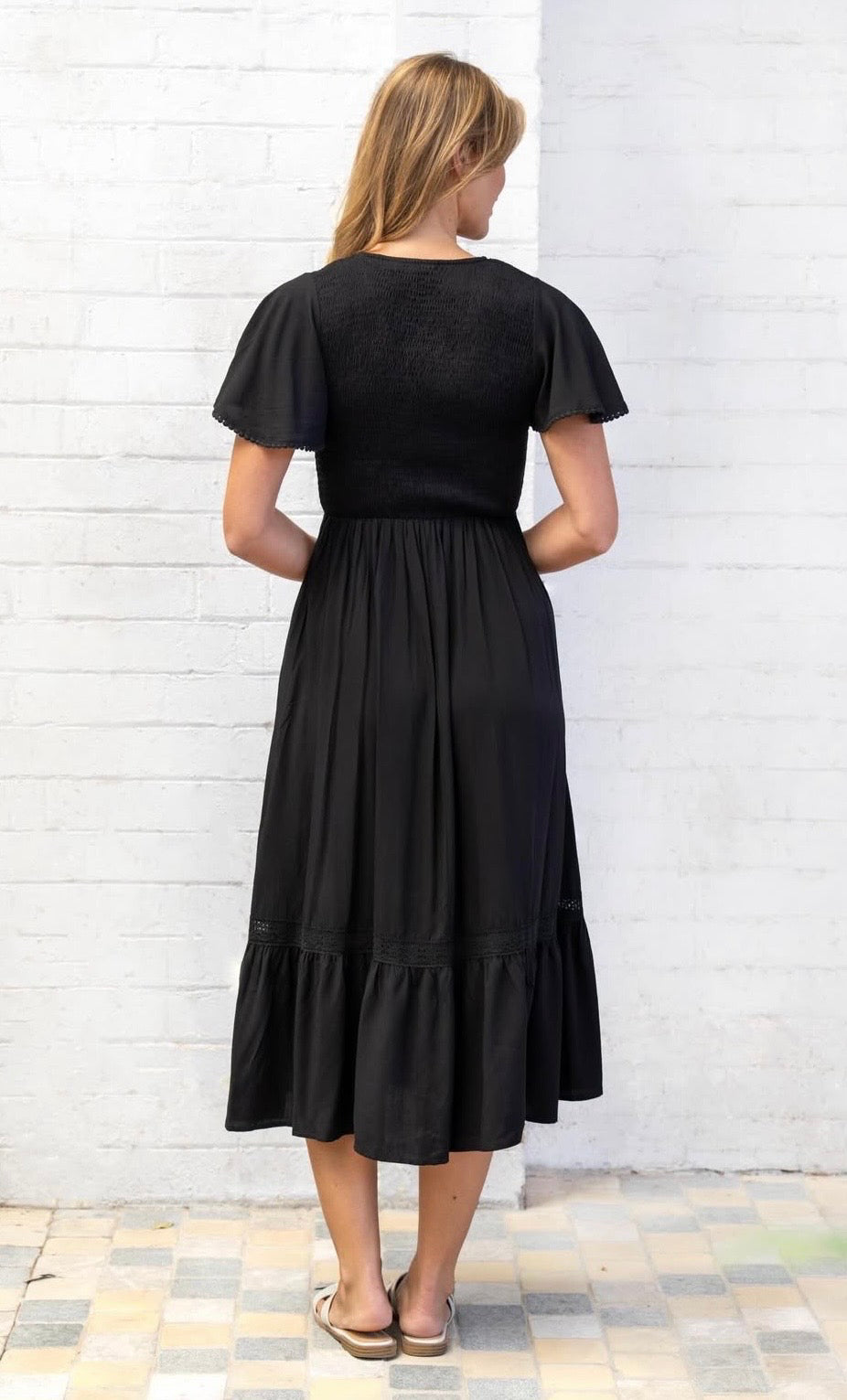 BOHO AUSTRALIA / BLEVINS DRESS / BLACK / C25345469