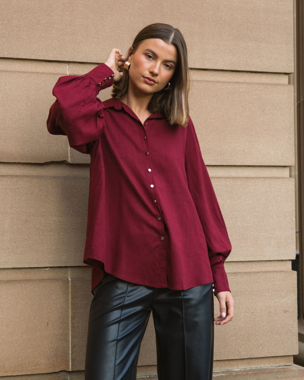 WHITE CLOSET / JOSIE BLOUSE / TFE10060-2