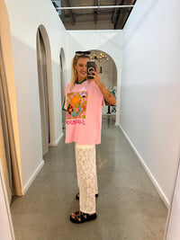 BY FRANKIE / SUNKISSED MERMAID PINK TEE / 751-37