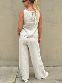 LITTLE LIES / JUDE LINEN PANTS / OATMEAL