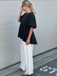 Babydoll Top - Black