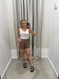 BY FRANKIE/ HEART SHORTS / CHOCOLATE / 43-3