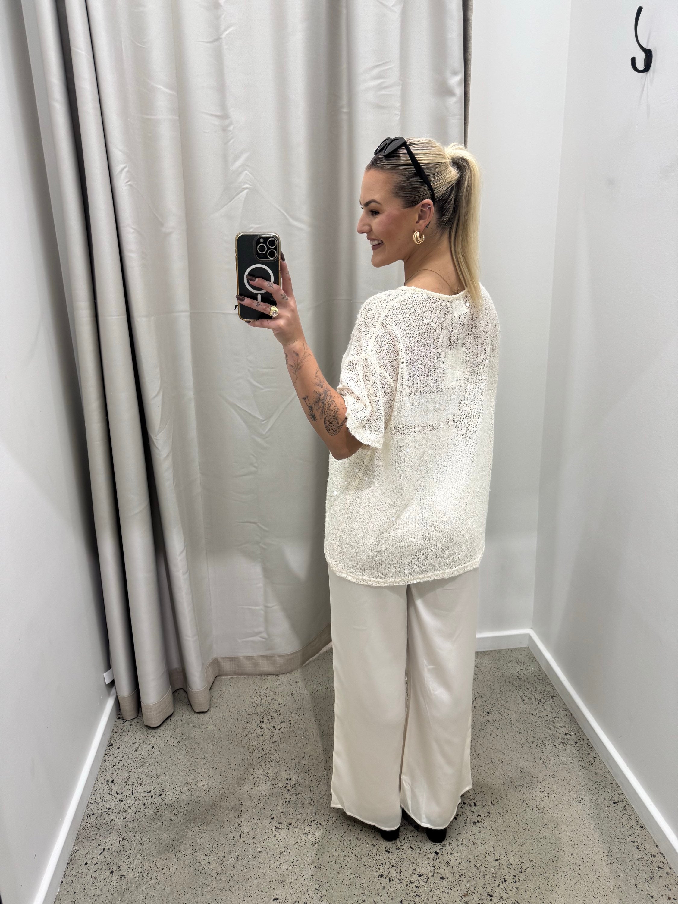 BY FRANKIE / CREAM PANTS  / 985-2