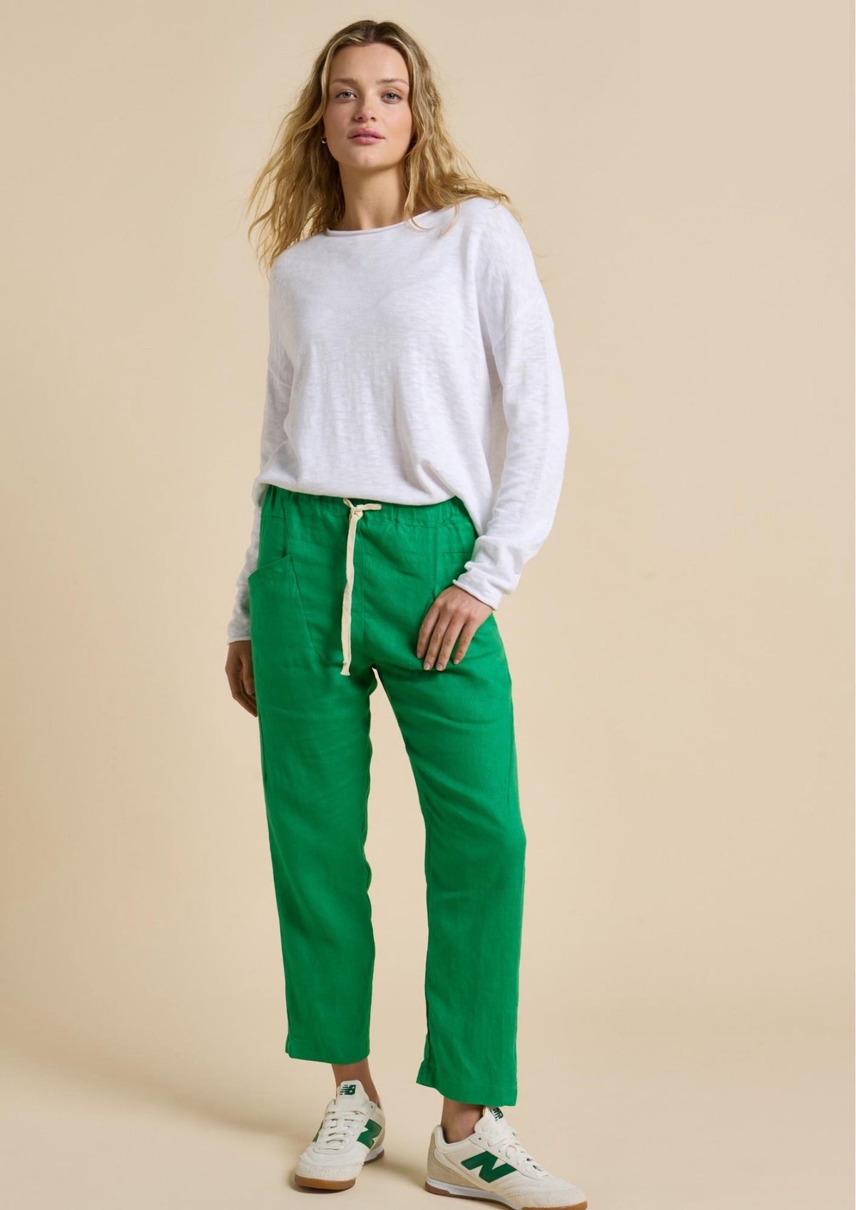 LITTLE LIES / LUXE PANTS / GREEN / S19070401
