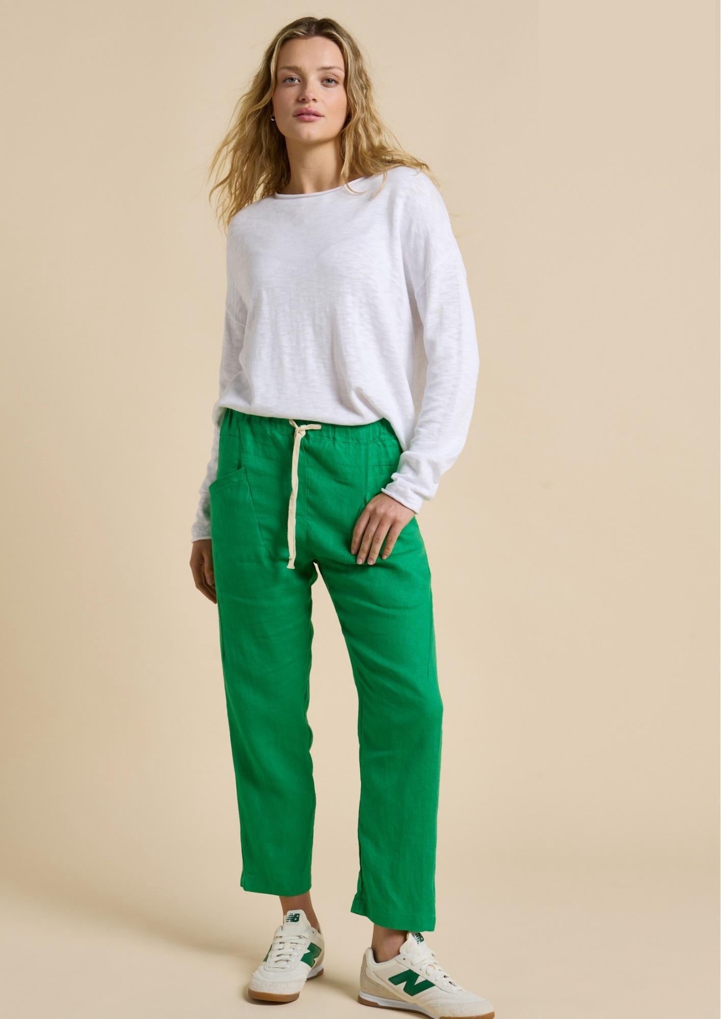 LITTLE LIES / LUXE PANTS / GREEN / S19070401