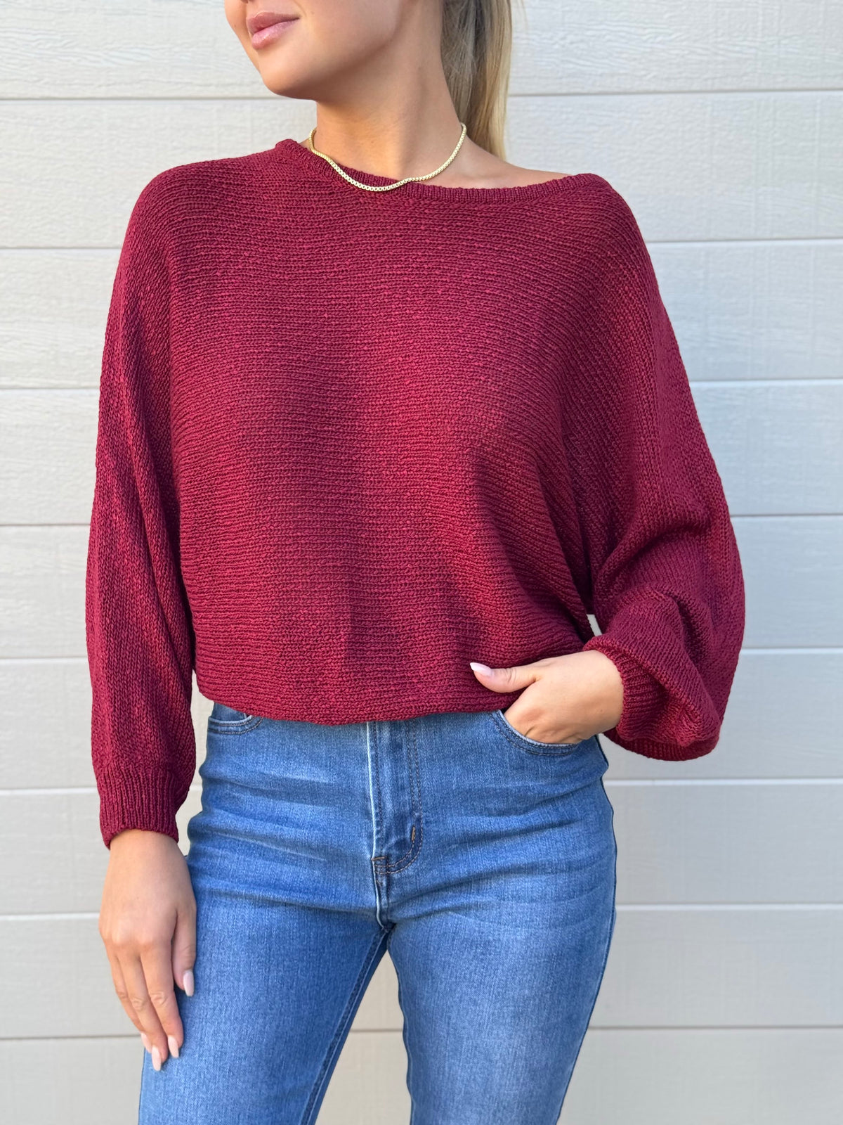 MOST / TAPE BOAT KNIT JUMPER / PORT / PR16516
