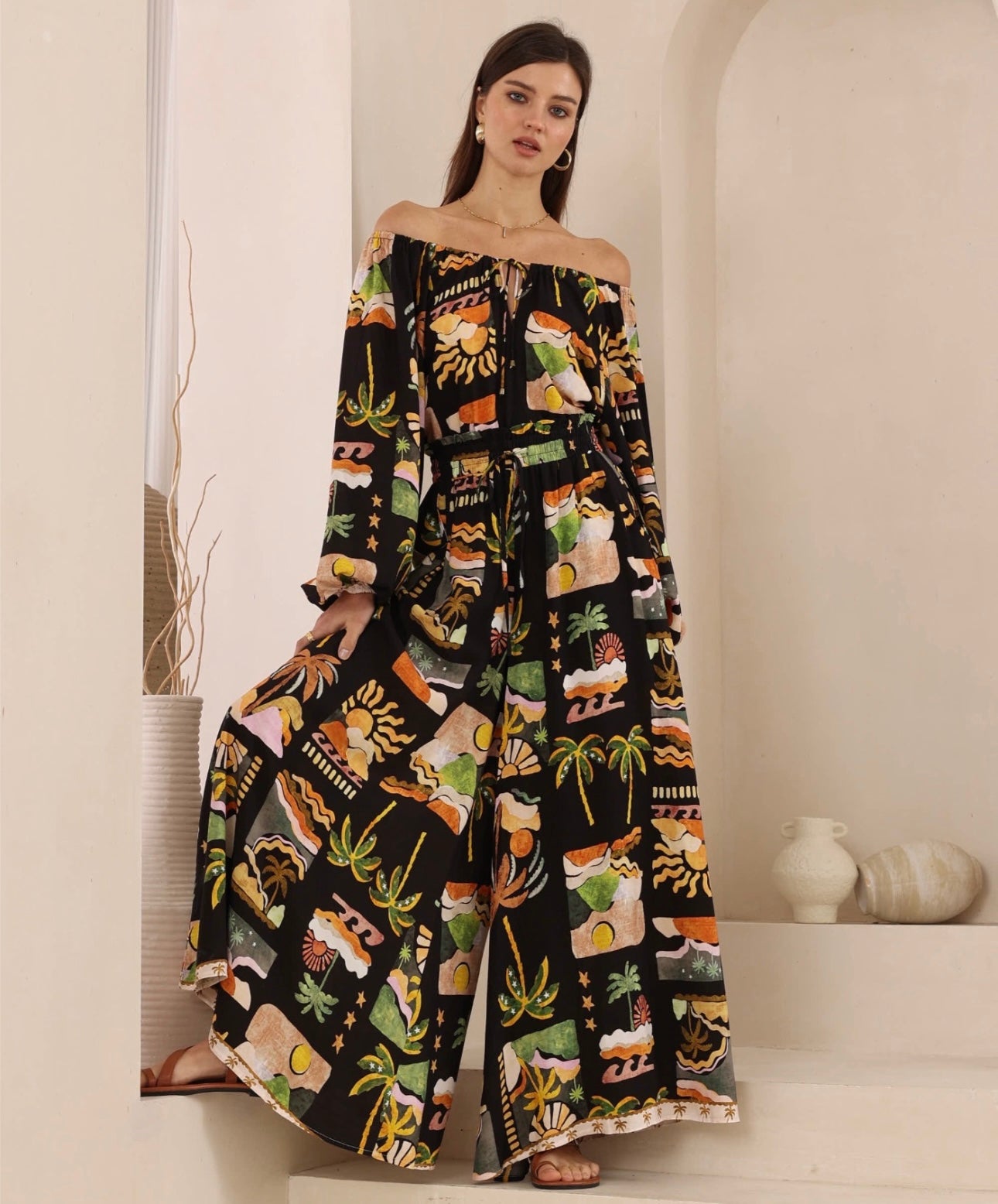 IRIS MAXI / TROPICAL TOP / 2022569-8