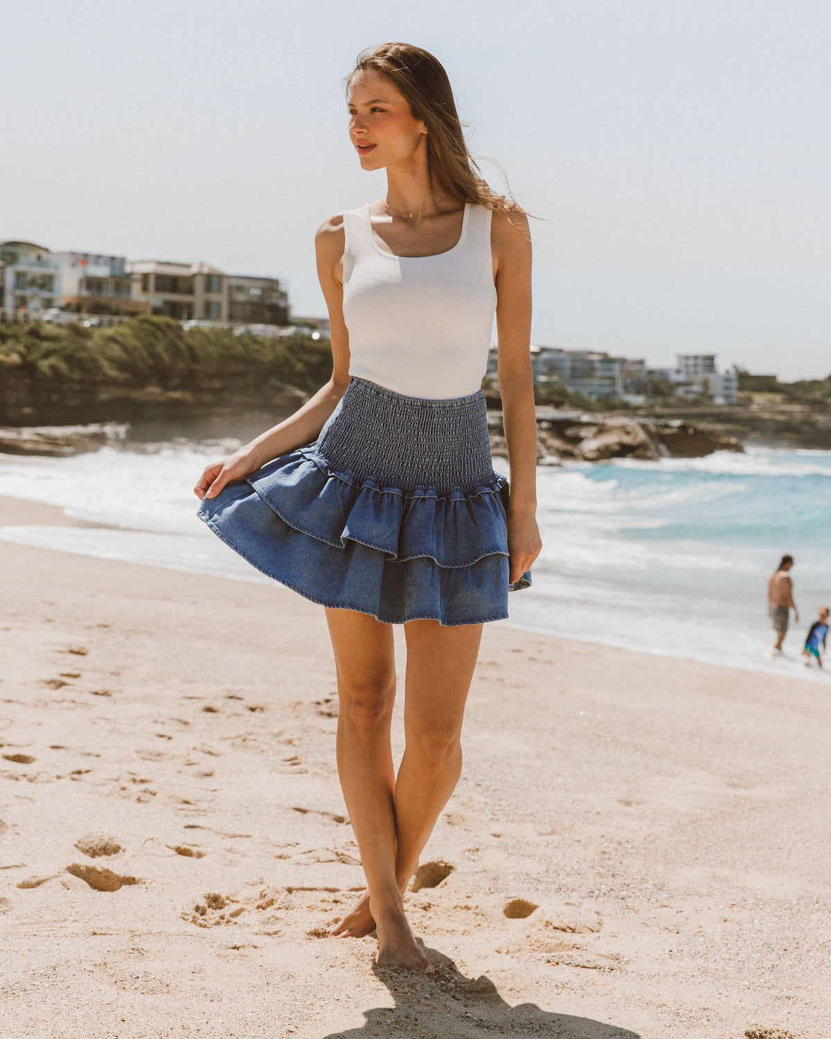 EBBY & I / RARA DENIM SKIRT / VV10930