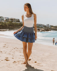 EBBY & I / RARA DENIM SKIRT / VV10930