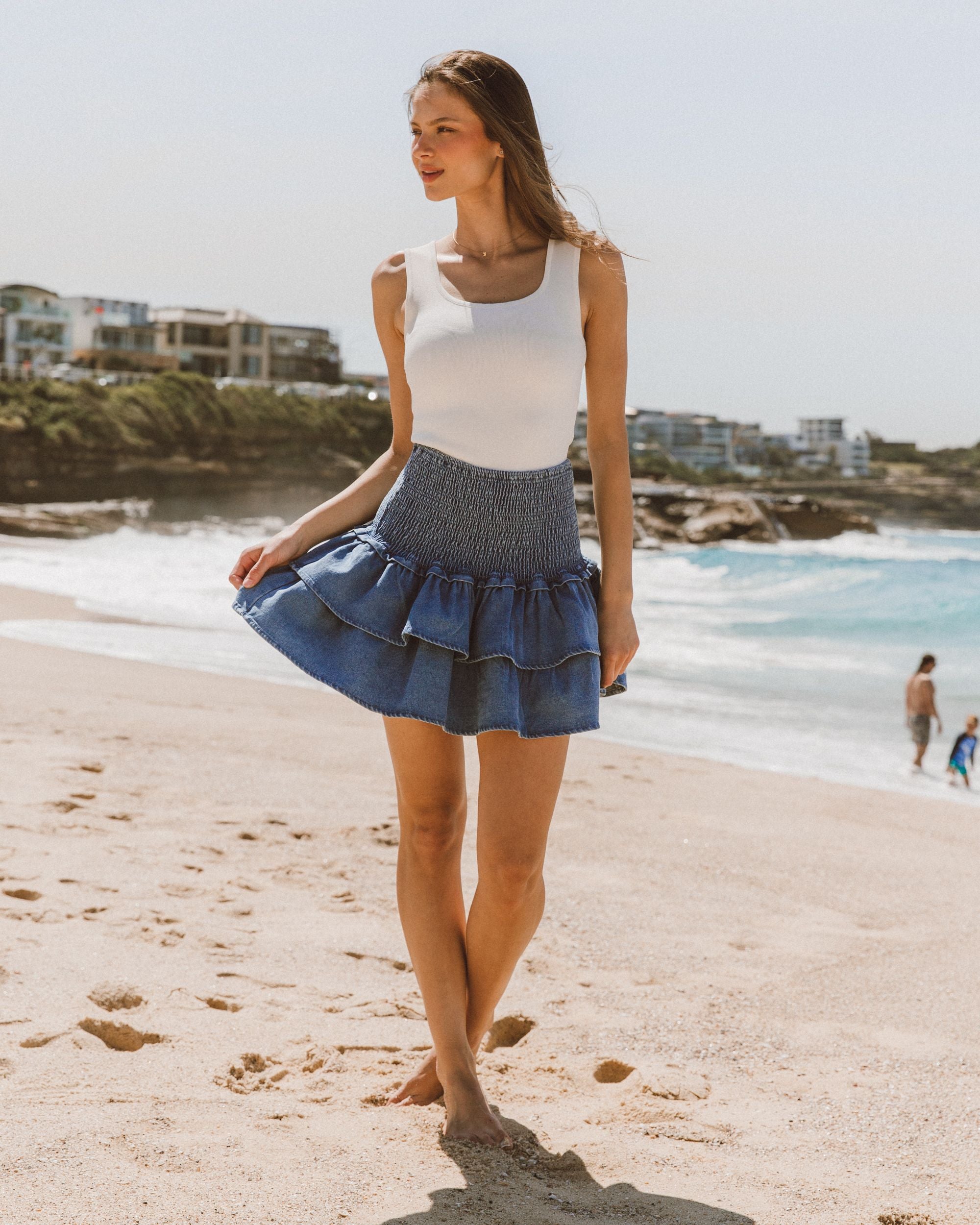 EBBY & I / RARA DENIM SKIRT / VV10930