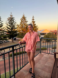 BY FRANKIE / PEACH SHORTS / 10-10