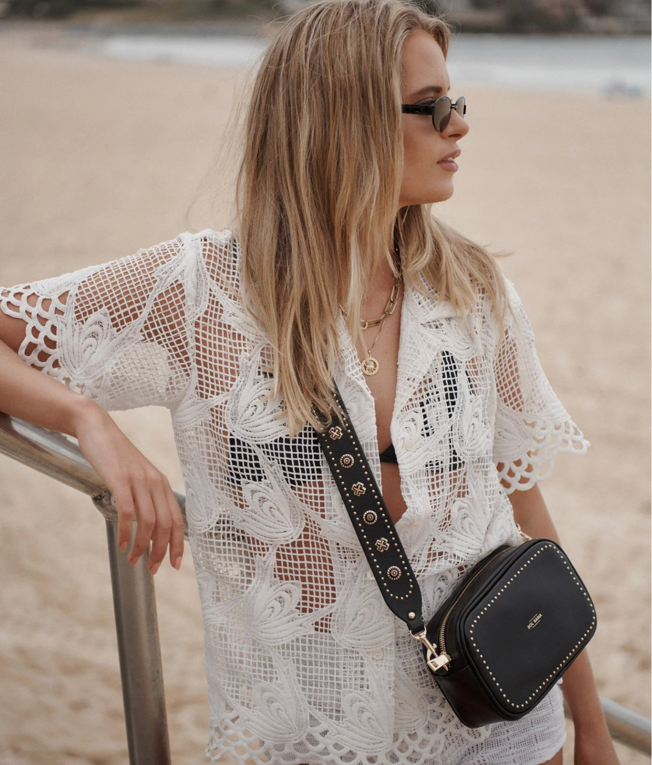 SOL SANA / CAMERA BAG / GOLD