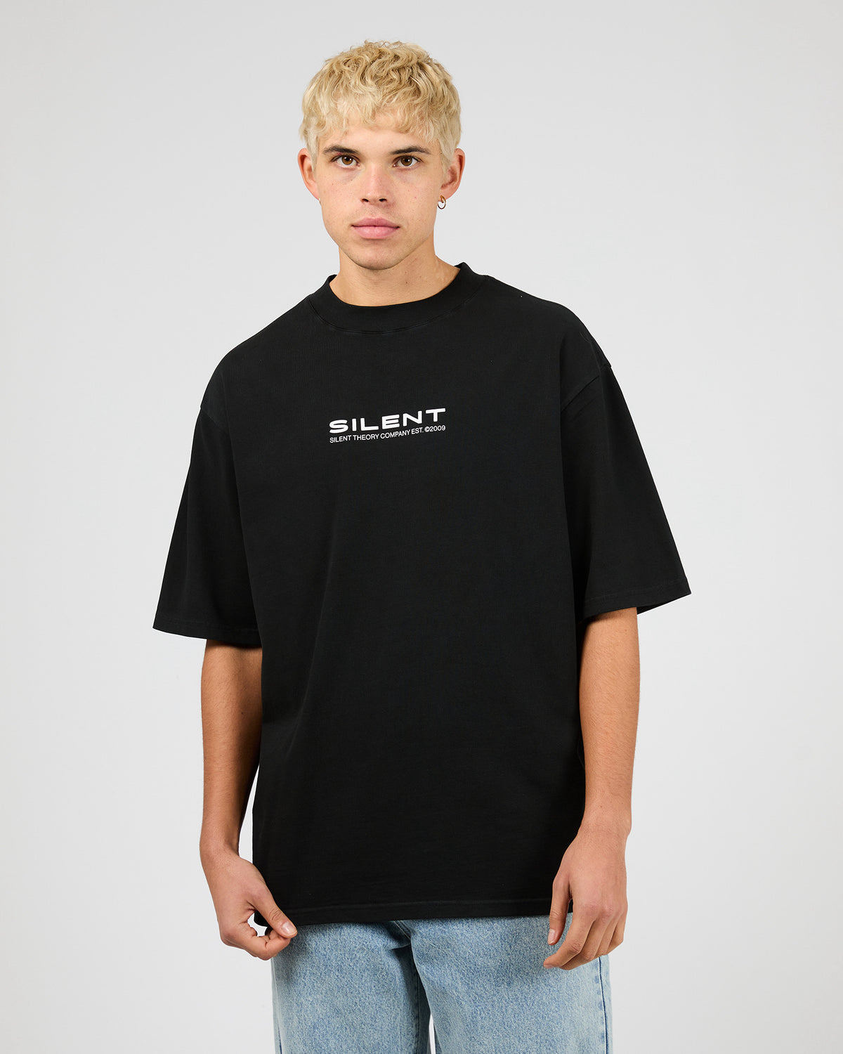 SILENT THEORY / WELD TEE BLACK / 4076025.WBLK
