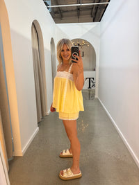 BY FRANKIE / LEMON LACE TOP / 65-1