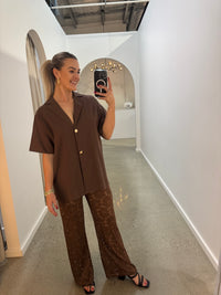 BY FRANKIE / CHOCOLATE LACE PANT / 244-3