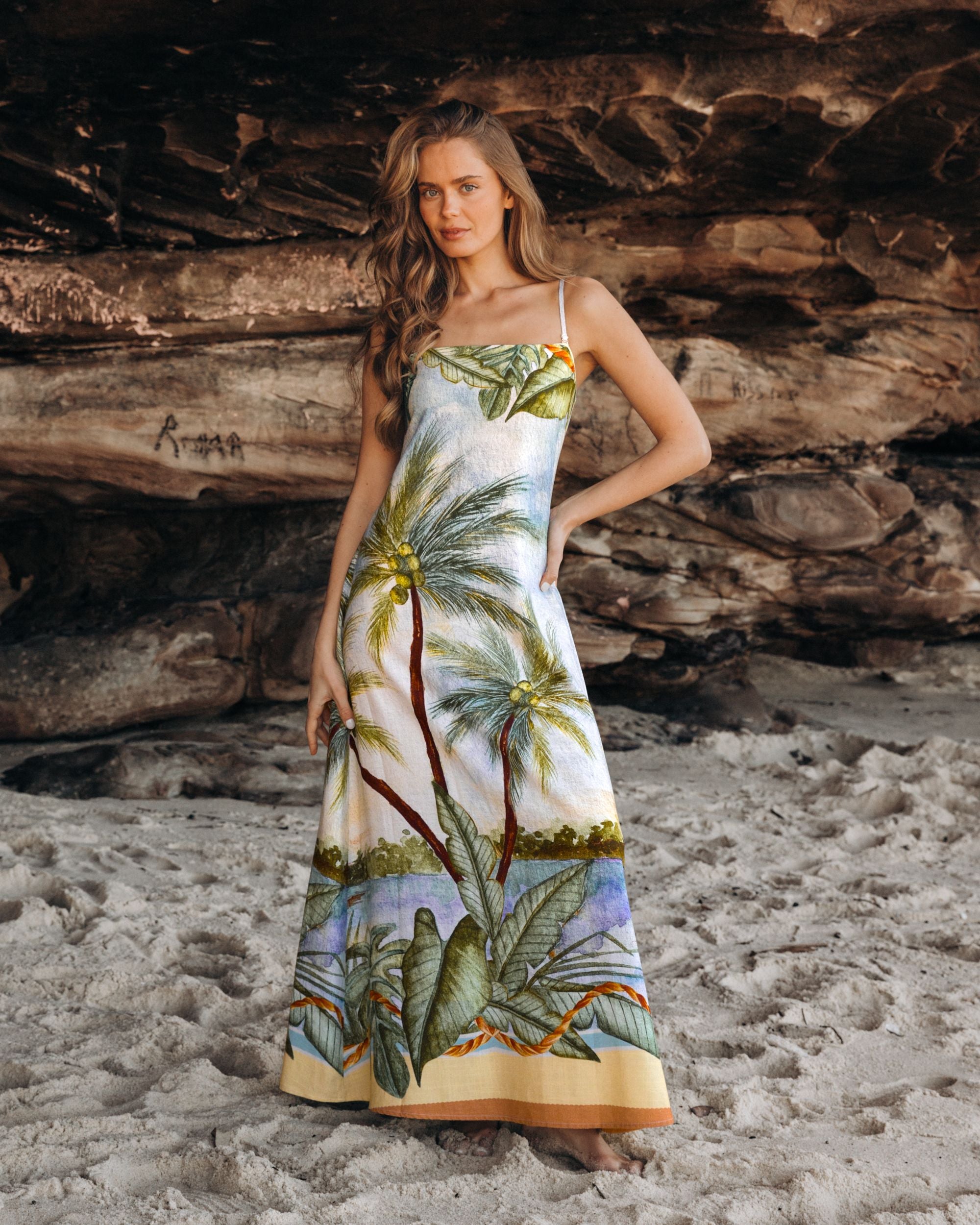 LINEN LUX / AMIRA MAXI DRESS / VVNE11294
