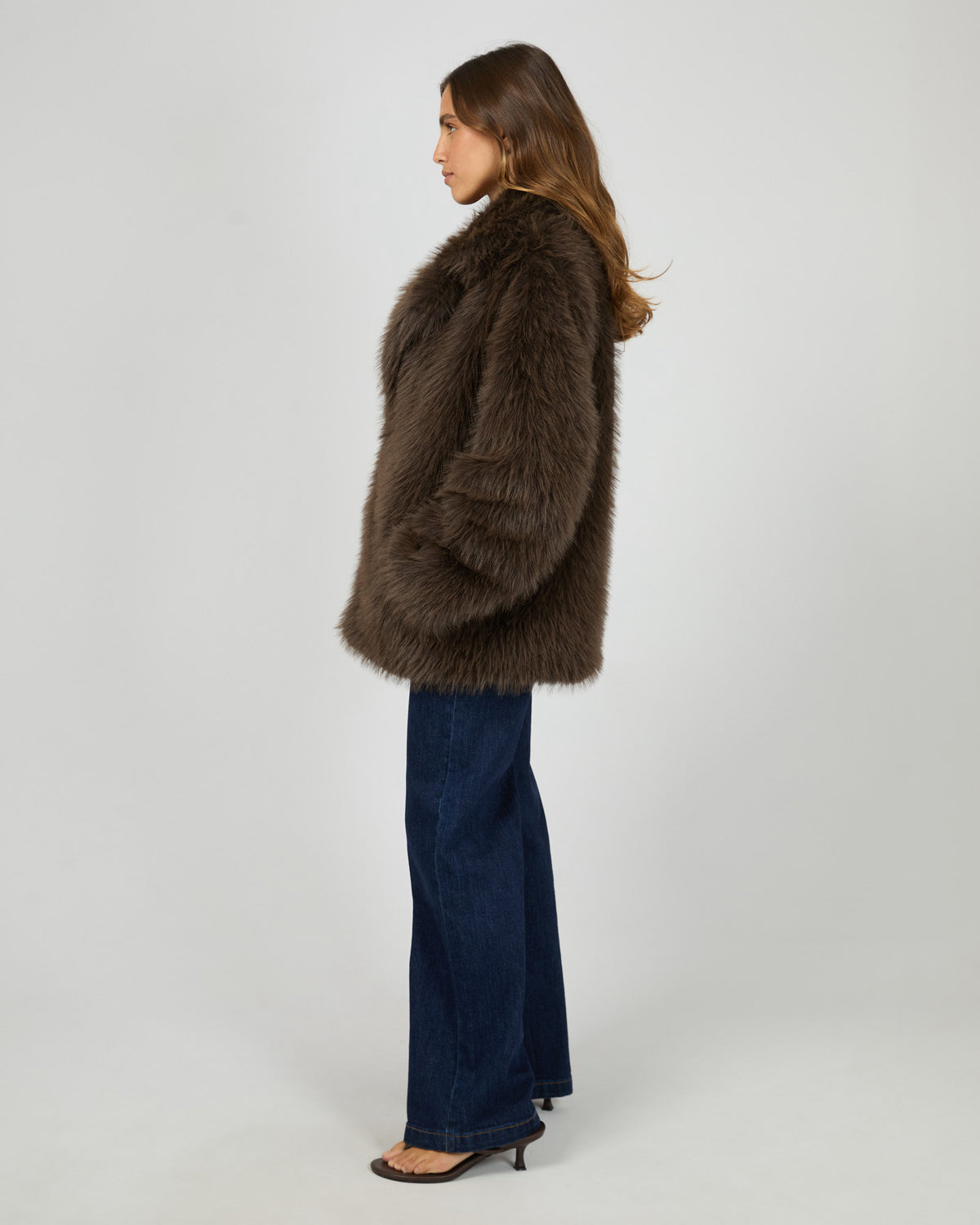 ALL ABOUT EVE / BRANDY FUR COAT / CHOCOLATE / 6479104