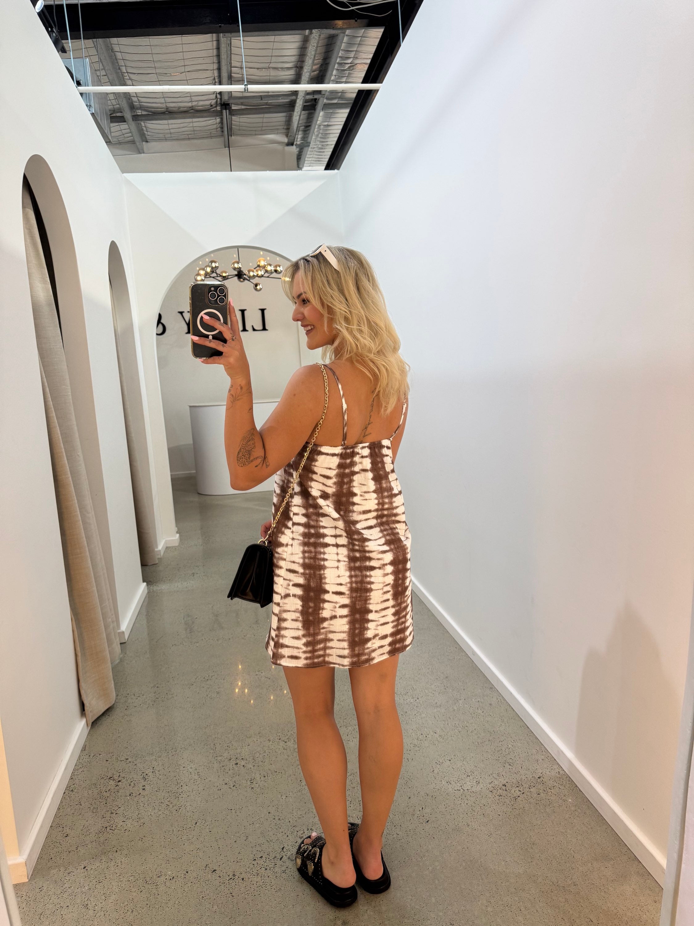 BY FRANKIE / CHOC TIE DYE DRESS / 1058-95