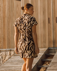 WHITE CLOSET / SAFARI WRAP DRESS / TFE10915