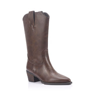 VERALI / BENNY WESTERN BOOT / CHOCOLATE BROWN DISTRESSED