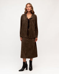 EBBY & I / SKIES SUEDE SKIRT / VV12069