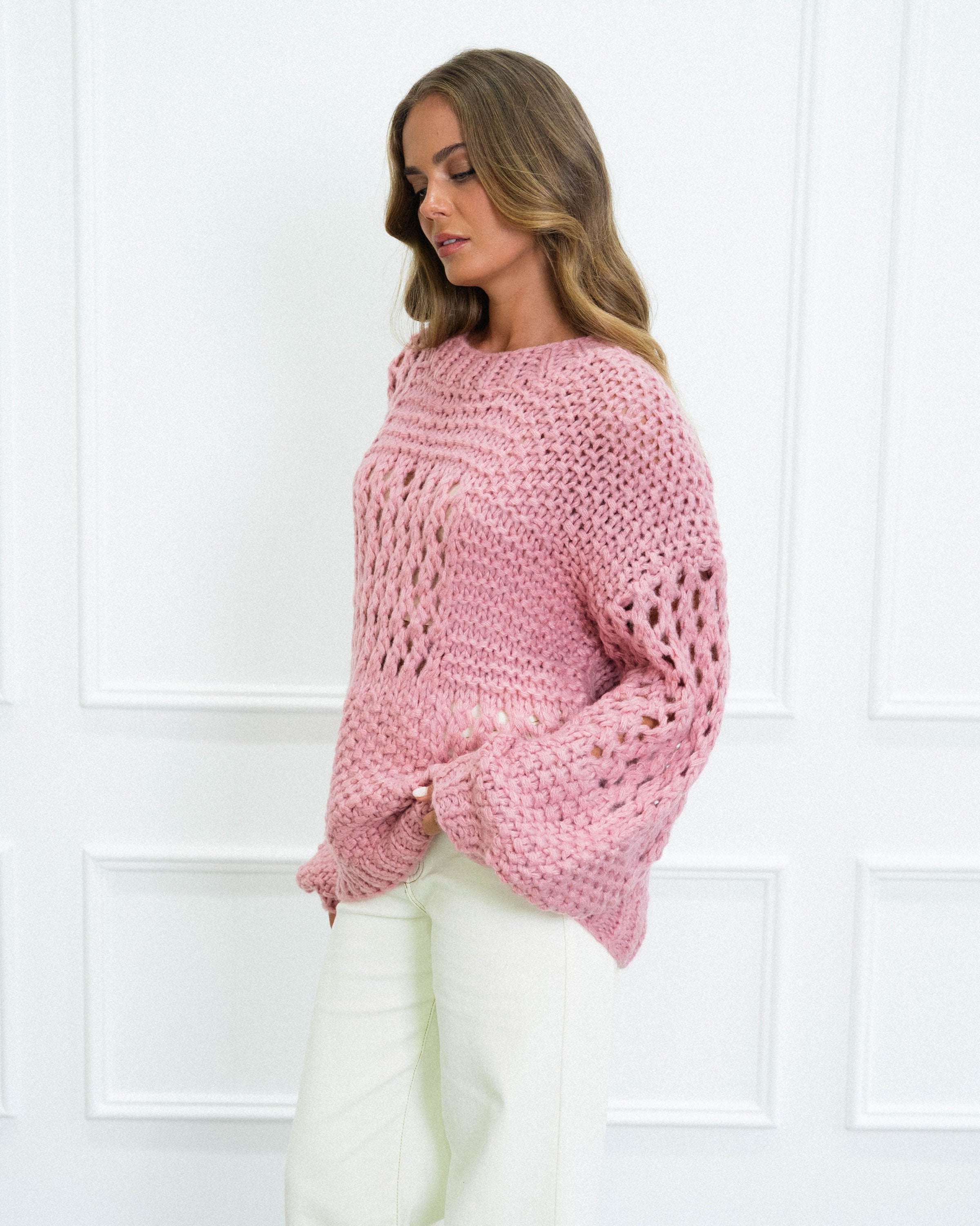 EBBY & I / ISOBLE KNIT PINK / VV11074