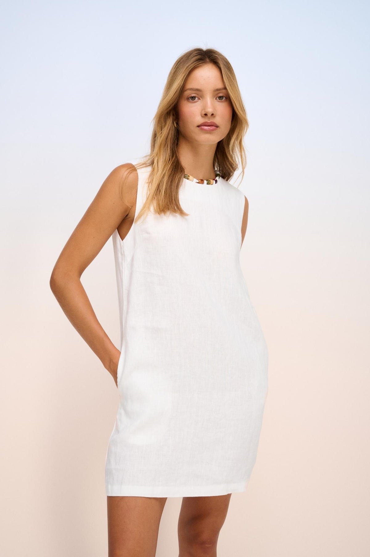 LITTLE LIES / GIGI LINEN DRESS