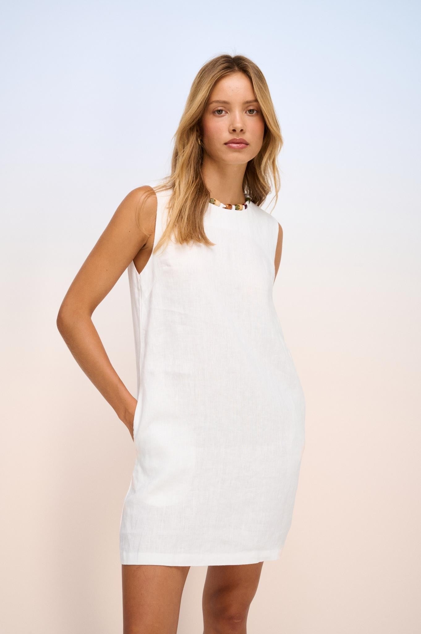 LITTLE LIES / GIGI LINEN DRESS