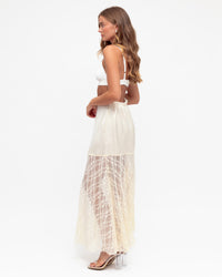 EBBY & I / FADE TO LACE / SKIRT / CREAM