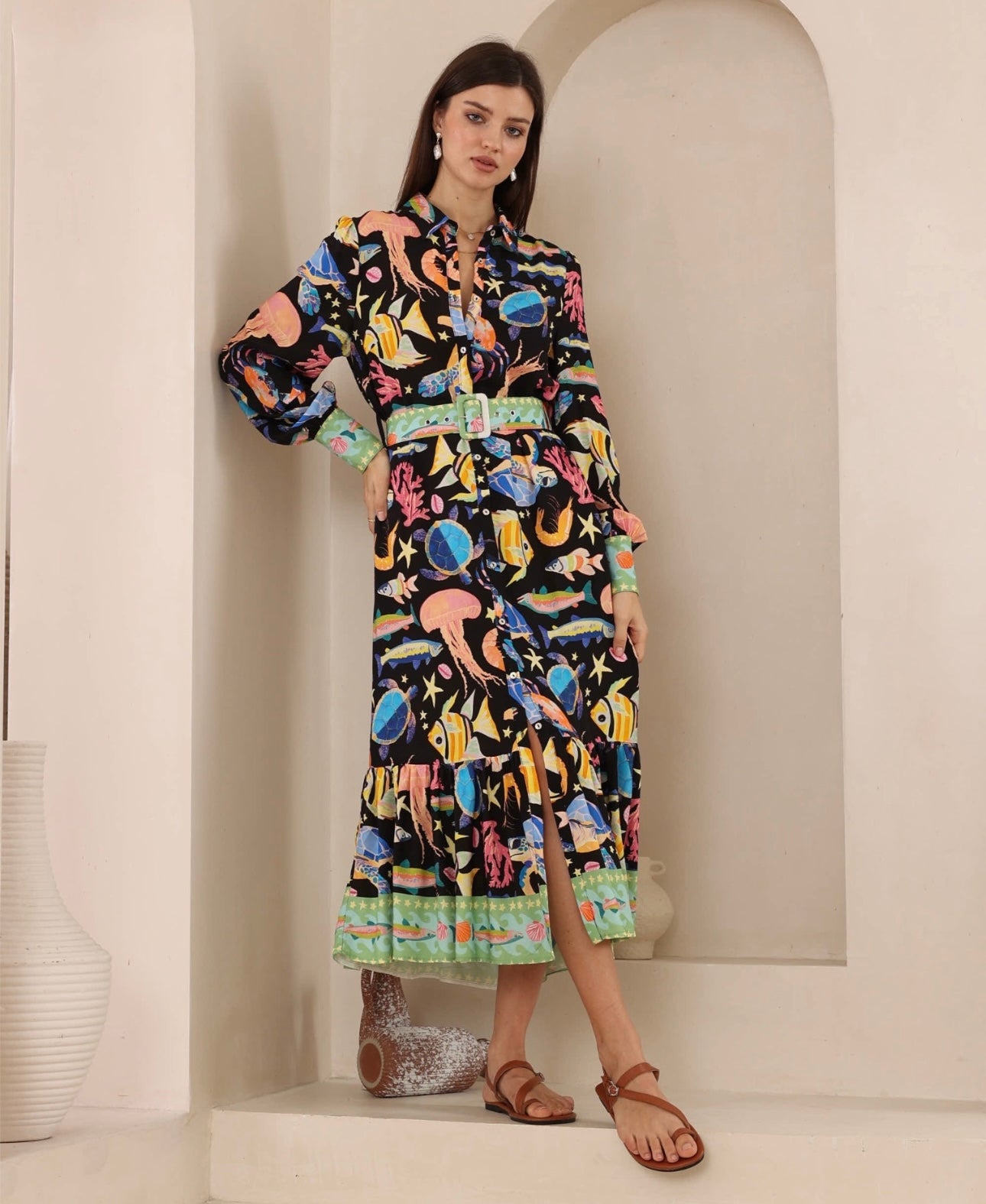 IRIS MAXI / DISCO SEA DRESS / 2012594-5