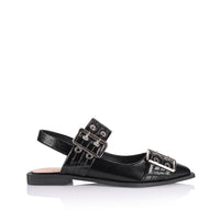 VERALI / CLEA SLINGBACK CRINKLE BLACK