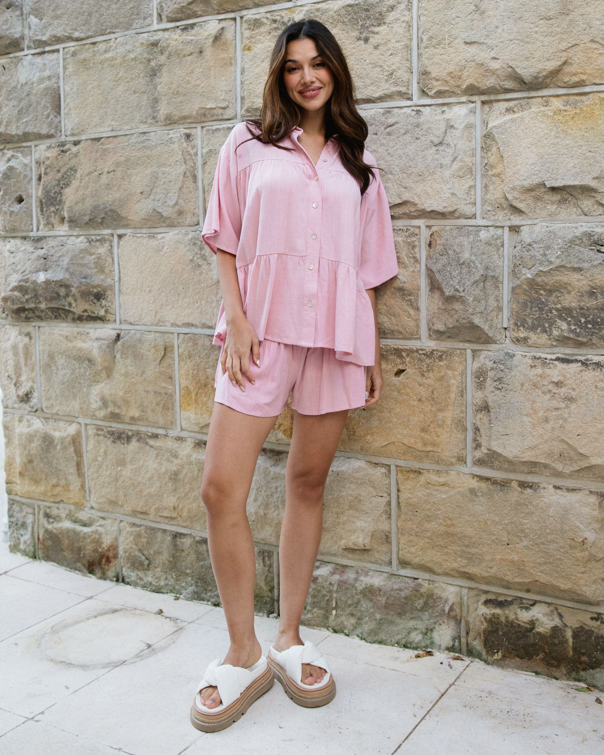 LINEN LUX / MELROSE  SHORTS / VVN11324