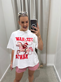 BY FRANKIE / YEE-HAW SANTA SHORTS / 610-10