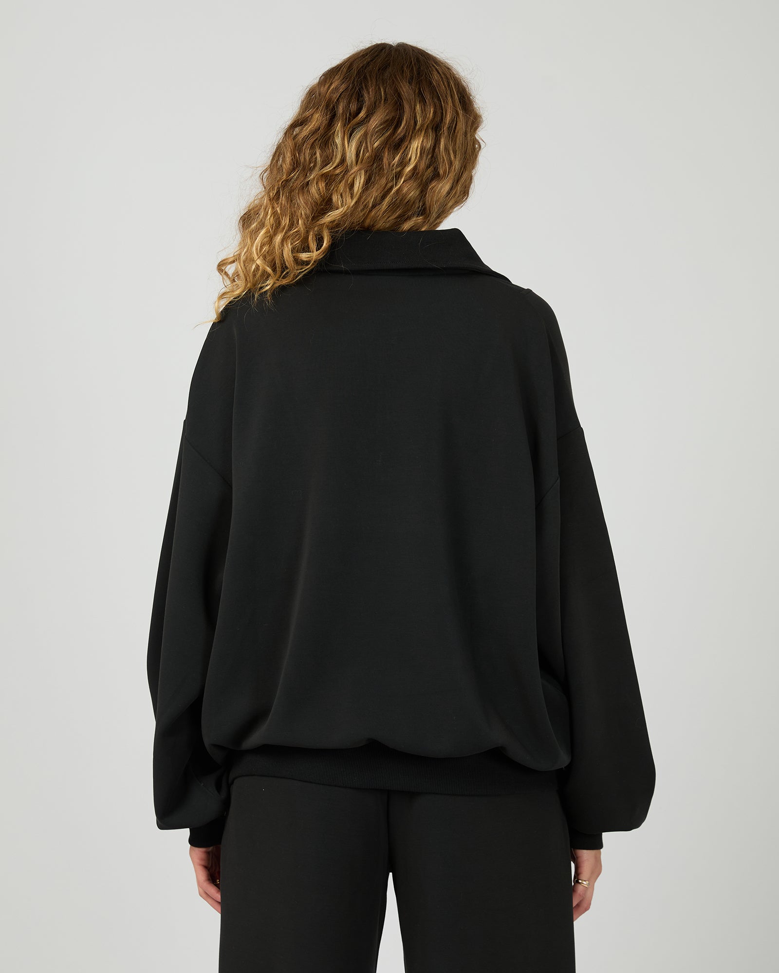 ALL ABOUT EVE / LUX ACTIVE 1/4 ZIP JUMPER / 6476143.blk