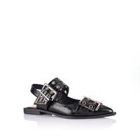 VERALI / CLEA SLINGBACK CRINKLE BLACK