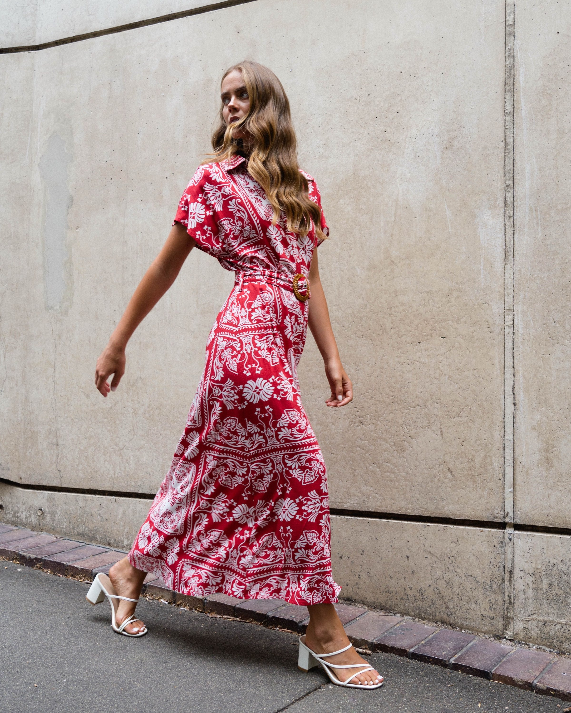 LINEN LUX / SUNDOWNER MAXI DRESS / VVNE11093