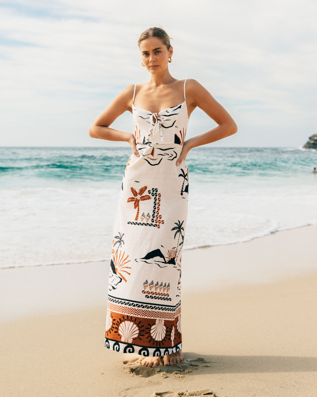 WHITE CLOSET / INDIRA MIDI DRESS