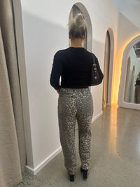 BY FRANKIE / LEOPARD BARRELLED JEANS / 934-6