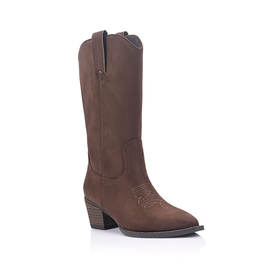 VERALI / BENNY WESTERN BOOT / CHOCOLATE BROWN MICRO