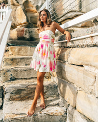LINEN LUX / BLOSSOM / STRAPLESS DRESS