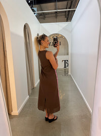 BY FRANKIE / CHOC SIDE PANEL MAXI DRESS / 875-1