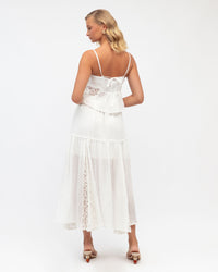 PAPER HEART / INDIANNA WHITE LACE INSERT SKIRT / PH13201