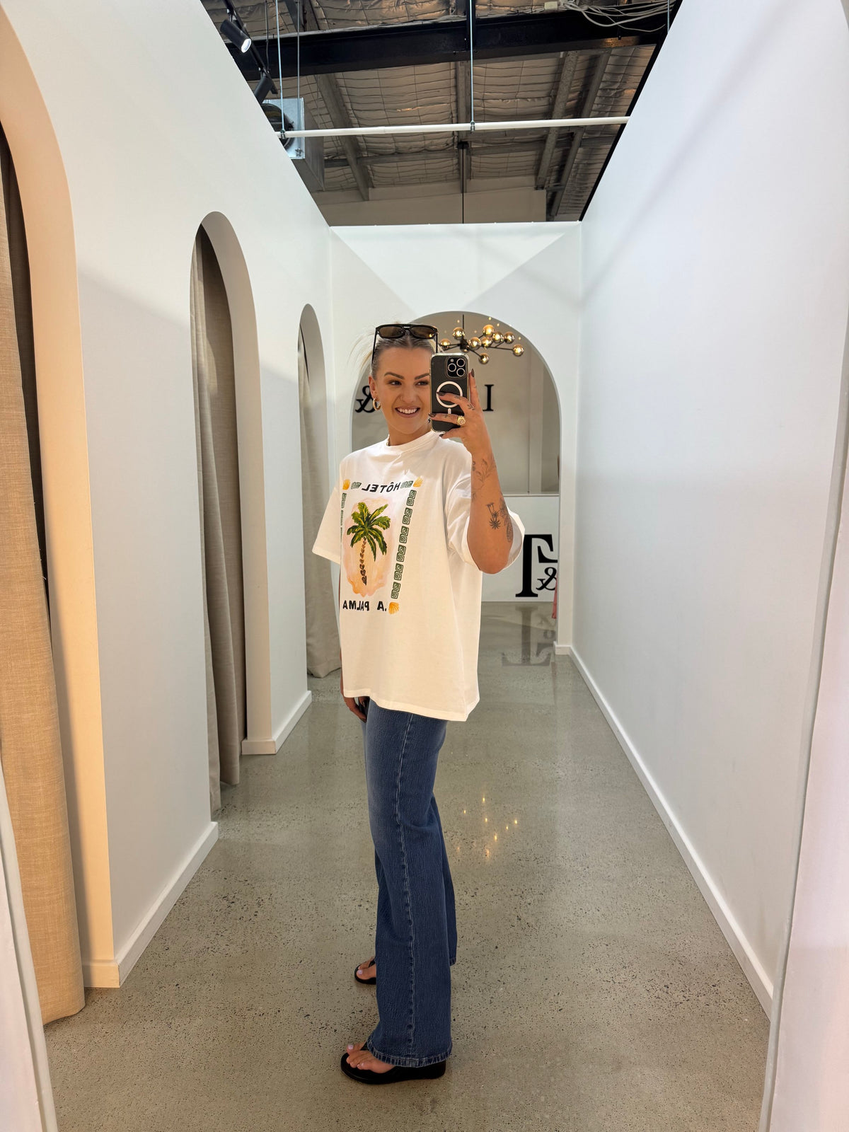 BY FRANKIE / HOTEL LA PALMA TEE / 610-35 / WHITE