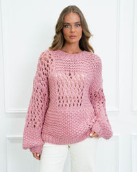 EBBY & I / ISOBLE KNIT PINK / VV11074