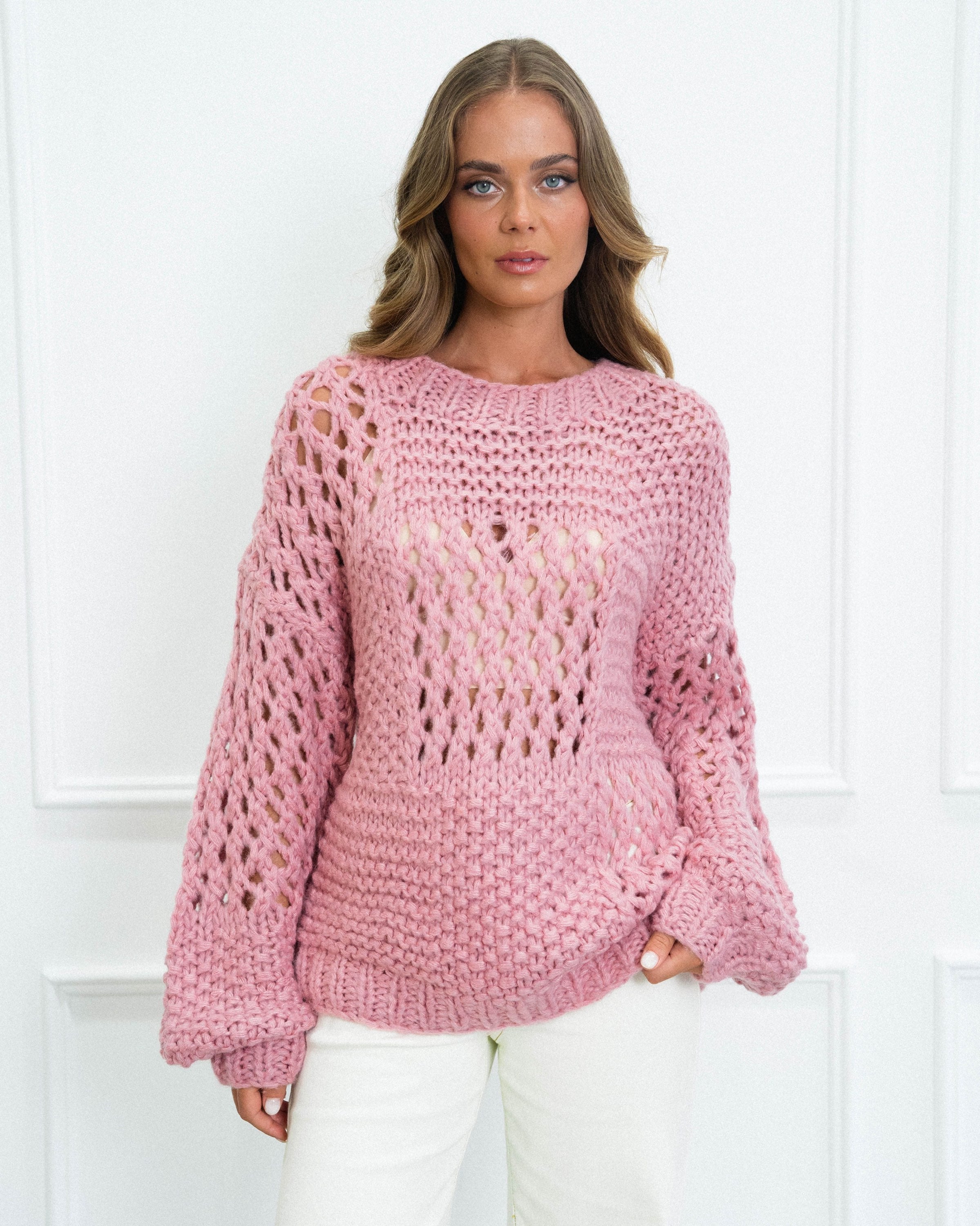 EBBY & I / ISOBLE KNIT PINK / VV11074