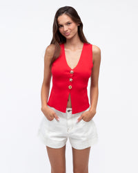 PAPER HEART / SOLEIL VEST / RED / PH12853