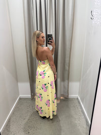 BY FRANKIE / YELLOW POKA MAXI DRESS / 930-56