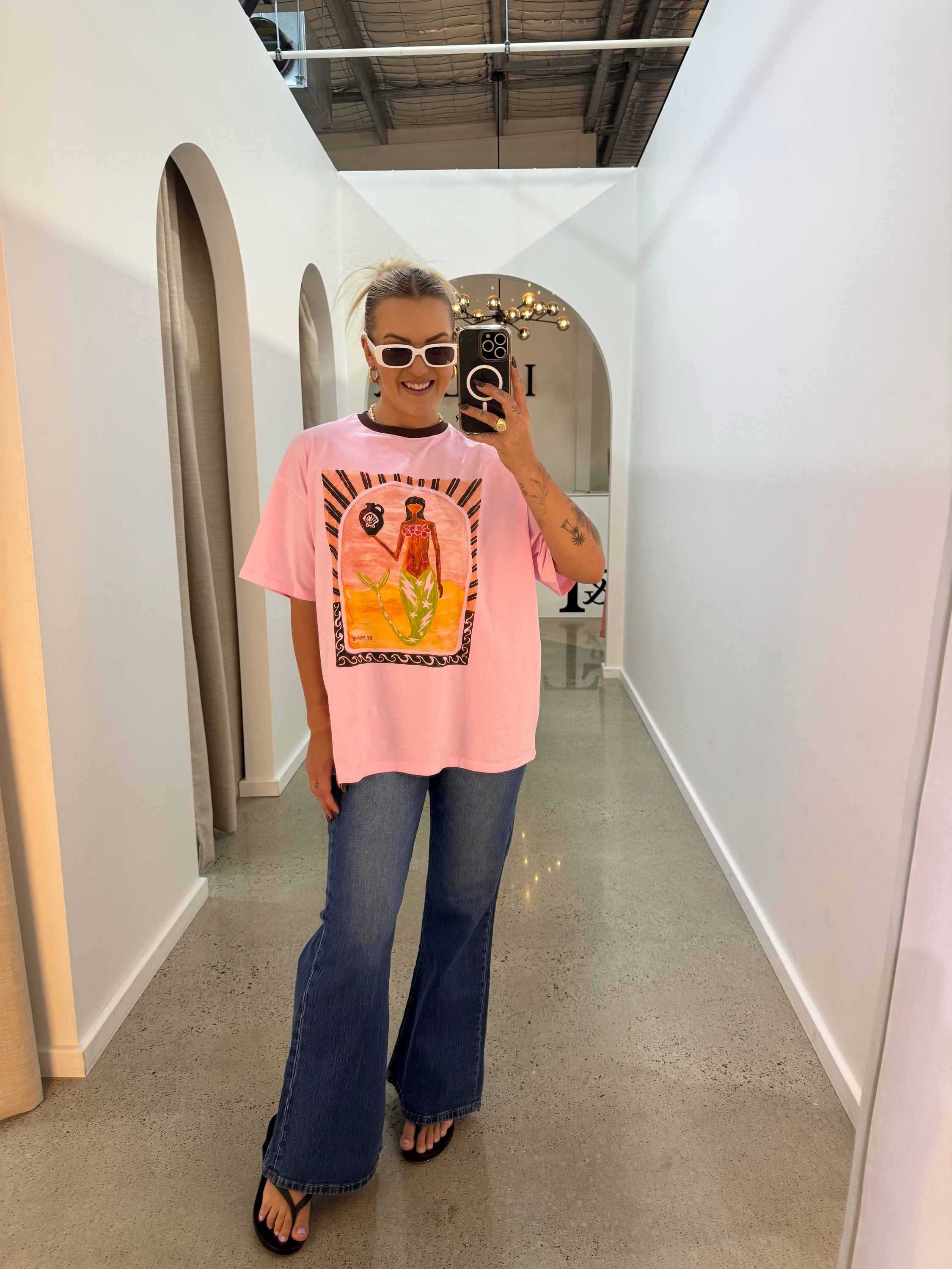 BY FRANKIE / PINK VASE TEE / 610-39