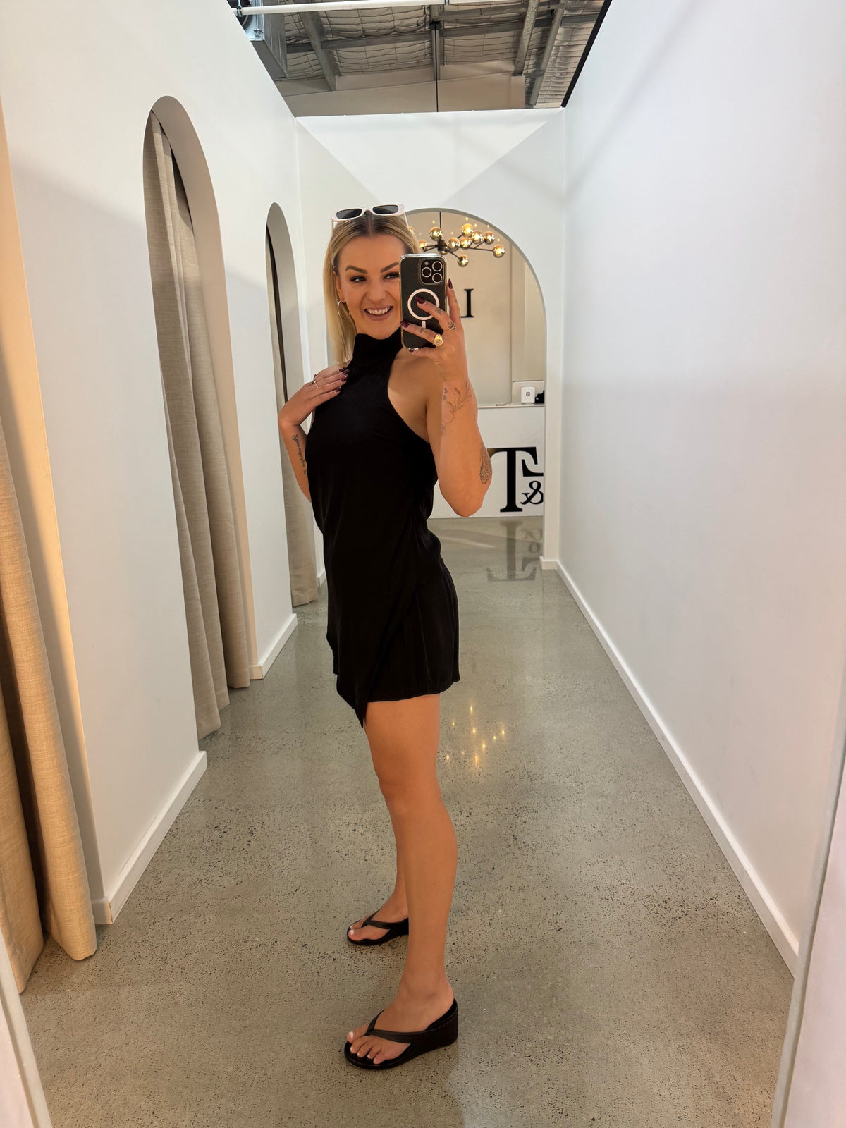 BY FRANKIE / BLACK SHEER TOP / 580-1